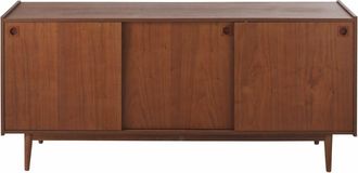 Maisons du monde Aparador bajo vintage con 3 puertas en marrón