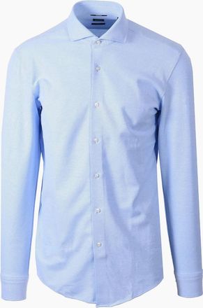 HUGO BOSS Mens BOSS BLACK P HANK SHIRT LIGHT PASTEL BLUE - Size: 44/46