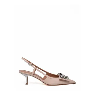 Lella Baldi Schoenen, Dames, Roze, 38 1/2 EU, Leer, Chanel Pump