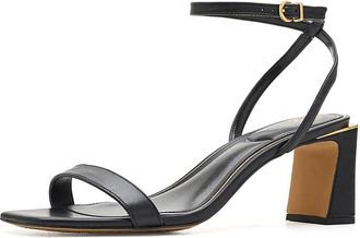 Vince Camuto Hamda Ankle Strap High Heel Sandals Womens Sandals Black : 8.5 M, Leather