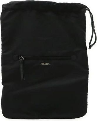 Prada Pre-owned Cross Body Bags, female, Black, Size: ONE SIZE Pre-owned Nylon prada-bags