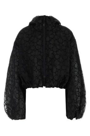 Cecilie Bahnsen Black Organza Aisha Jacket
