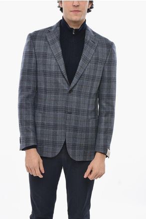 Corneliani Tartan Patterned ACADEMY LIGHT Half-lined Blazer size 50