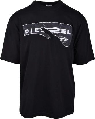 Diesel Black Cotton T-shirt