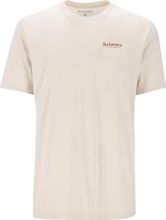 Simms Mens Let It Fly T-Shirt, Natural, S