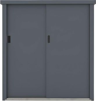 VENTE-UNIQUE.COM Armario de jard&iacute;n acero gris antracita