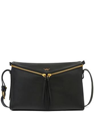 MCM Diamant shoulder bag - women - 24kt Gold Plated Brass/CALFSKIN - OS - Black