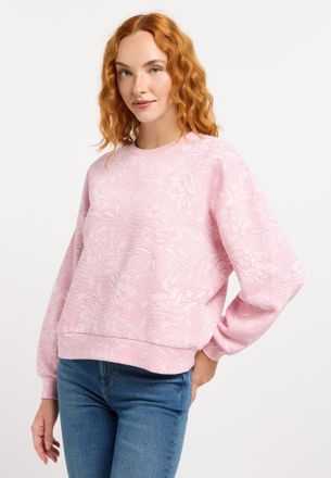 Ragwear Sweatshirt RAGWEAR WUSS PRINT, Damen, Gr. XXL, beige (marshmallow), Sweatware, Obermaterial: 70% Baumwolle, 30% Polyester, figurumspielend h&uuml;ftlang, R