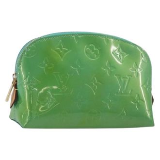Louis Vuitton Tweedehands leren Louis Vuitton tassen - Dames - Pre-owned - Groen - Maat: ONE Size Leer