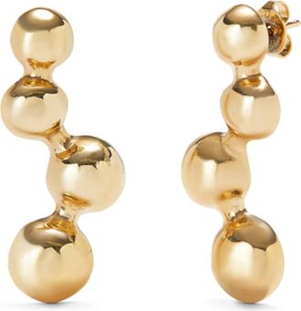 UNOde50 Drop Earrings With Beads in Gold at Nordstrom