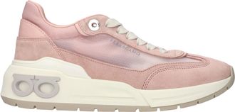 Ferragamo Sneakers Cosma Damens Rosa Wildleder