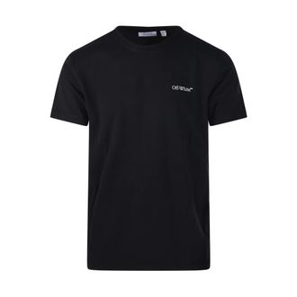 Off-white T-Shirts, male, Black, Size: XL Metal Arrow S/S Slim T-Shirt