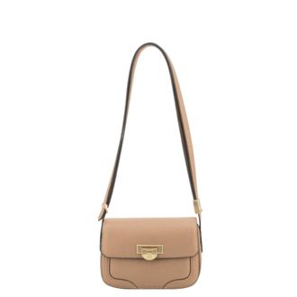 Pourchet Tassen, Dames, Beige, ONE Size, Leer, Auteuil Crossbody Bag