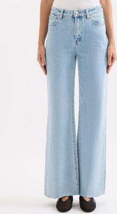 Nude Lucy Cali Stretch Wide Leg Jean in Sky Blue at Nordstrom, Size 25