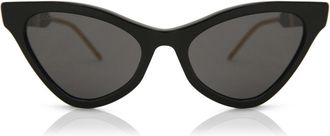 Gucci GG0597S 001 Womens Sunglasses Black Size 55 - Free RX Lenses - Free RX Lenses