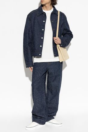 Jacquemus Mirada Denim Jacket, Mens, Navy Blue