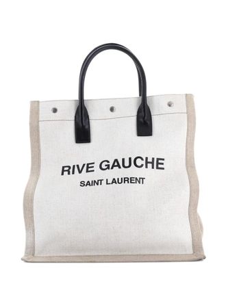 Saint Laurent Rive Gauche Shopper Canvas Tall tote bag - Toni neutri