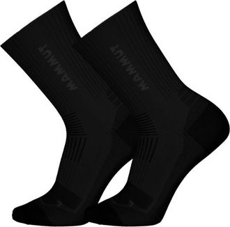 Mammut Multisport Crew 2-Pack Multifunktionssocken - Unisex | schwarz