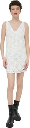 Desigual Kleedjes, Dames, Beige, S, Lace Dress
