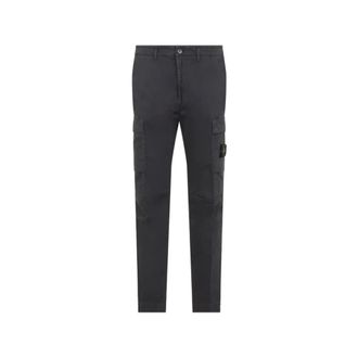 Stone Island Heren, Broeken, Grijs, Maat: W31 Katoen