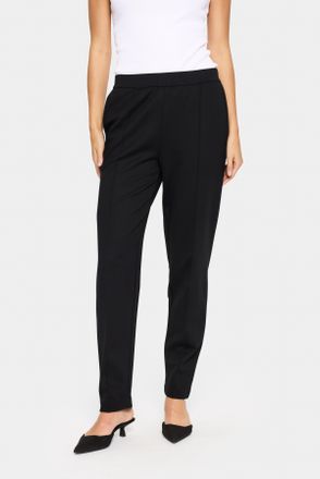 Saint Tropez Anzughose SAINT TROPEZ GennySZ Pants, Damen, Gr. XXL (44), N-Gr, schwarz, Web, Obermaterial: 72% Viskose, 24% Polyacryl, 4% Elasthan, unifarben, regul