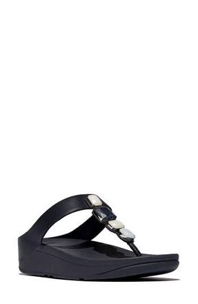 FitFlop Fino Multistone Flip Flop in Midnight Navy at Nordstrom Rack, Size 11