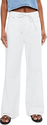 Madewell Ultimate Wide in Tile White Womens Jeans Tile White : 33 31, Cotton
