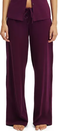 Cotton On Womens Dreamy Soft Wide Leg Pant in Blackcurrant at Nordstrom, Size Xx-Small