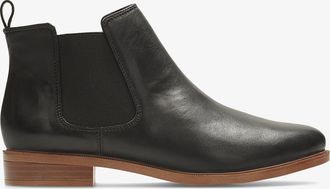 Clarks Womens Taylor Shine Black Leather Boots - Size UK 4.5