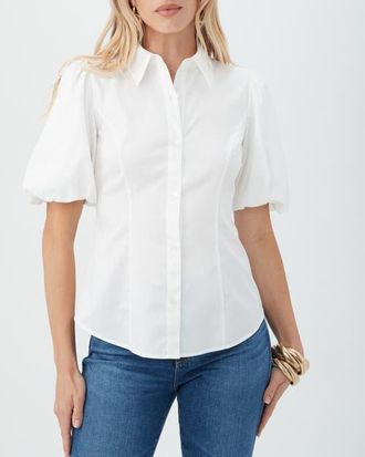 Trina Turk Kari Top in White at Nordstrom, Size X-Small