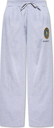 Balenciaga Trainingsbroeken met logo - Heren - Sweatpants - Grijs - M - Katoen - Broeken