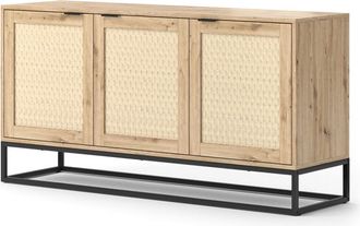 Vicco Aparador Natal, Marr&oacute;n, 140 X 72.5 Cm Con 3 Puertas, Vicco