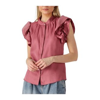 Aaiko Dames, Blouses & Shirts, Rood, Maat: XL