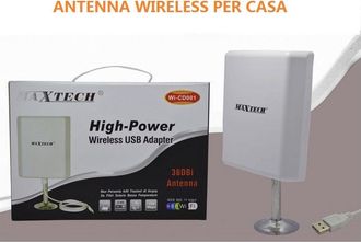 Trade Shop Trade Shop - Adattatore Wireless Wi-fi Amplificatore Antenna 36dbi 150mbps Wi-cd001