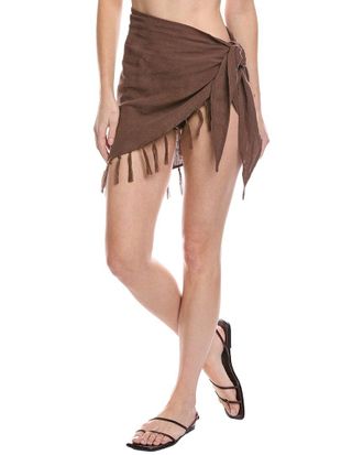 Vitamin A Sirena Linen-Blend Sarong