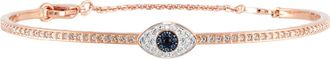 Swarovski Symbolica Rose Gold-Tone Plated Eye Bangle, Size M