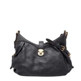 Louis Vuitton Pre-owned Shoulder Bags, female, Black, Size: ONE SIZE Pre-owned Mahina Monogram Leather Shoulder Bag