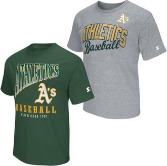 Starter Mens Starter Green/Heather Gray Athletics Two-Pack T-Shirt Set at Nordstrom, Size Medium
