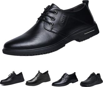 Generic Non-Slip Waterproof Kitchen Chef Shoes | Lightweight Nursing Garden Clogs | Classic Leather Work Shoes for Food Service(Black D,10.5)