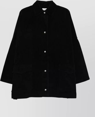 Toteme corduroy overshirt jacket long sleeves pockets