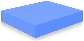 HOGAR 24 Plancha De Espuma Poliuretano Multiusos - Medida: 55 X 115 X 15 Cm De Grosor - Dureza Firme - Densidad 25 Kg/m3