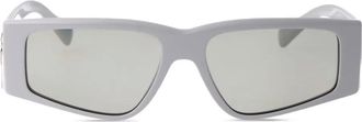 Dolce & Gabbana Eyewear Occhiali da sole con placca logo - Grigio