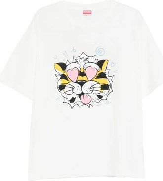 Kenzo T-Shirt mit Tiger-Print