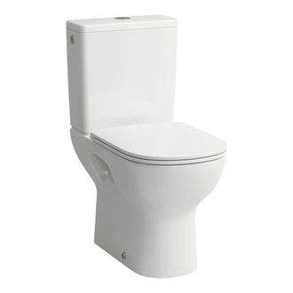 Laufen Laufen Lua - Wc Combinado Con Asiento Softclose, Desag&uuml;e Inferior, Llenado Lateral, Rimless, Dualflush, Blanco H8670870009721