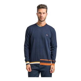 Harmont & Blaine Round-neck Knitwear, male, Blue, 2XL, Harmont Blaine Jumpers Blue