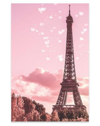 iCanvas Icanvas Pink Eiffel Tower Print On Acrylic Glass By Grace Digital Art Co