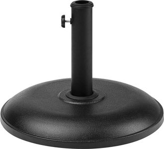 Beliani Beliani - Base Para La Sombrilla De Hormig&oacute;n Negro 23 Kg Redonda Para Jard&iacute;n Canzo