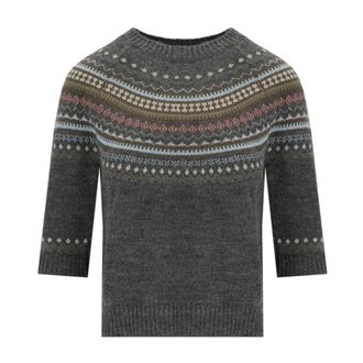 Max Mara Su&eacute;ter Gallo - Knitwear - Mujer - Gris - S
