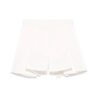 sacai Short Shorts, female, White, XS, White Buttoned Shorts with Pockets
