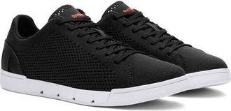 Swims Breeze Tennis Knit Sneaker in Black at Nordstrom, Size 11.5